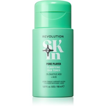 Revolution Skincare Clearly Clarify 2% Salicylic Acid &Aloe Clarifying BHA Toner tonic reglator al sebumului ce minimizeaza porii - imagine 2
